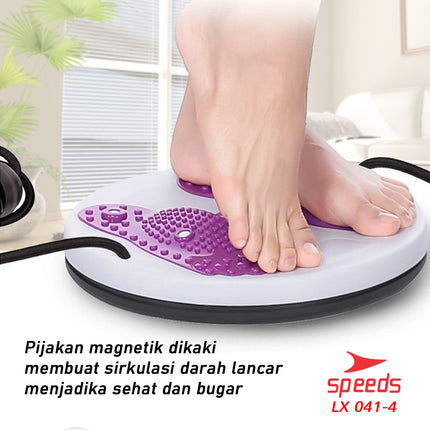 SPEEDS Magnetic Trimmer Jogging Body Plate Waist Twisting Dengan Tali Pengecil Pinggang LX 041-4