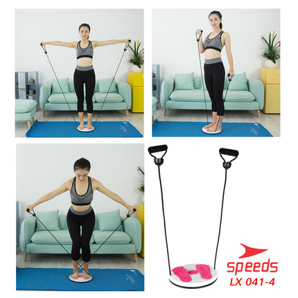 SPEEDS Magnetic Trimmer Jogging Body Plate Waist Twisting Dengan Tali Pengecil Pinggang LX 041-4