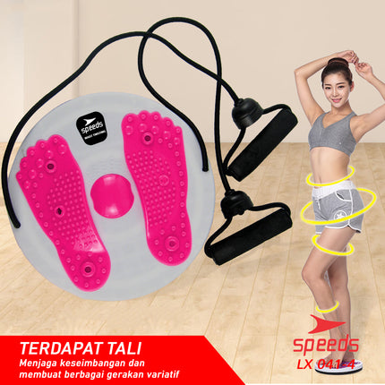 SPEEDS Magnetic Trimmer Jogging Body Plate Waist Twisting Dengan Tali Pengecil Pinggang LX 041-4