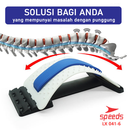 SPEEDS Alat Pijat Punggung Backbone Strecher Back Massage Fitness Equipment LX 041-6