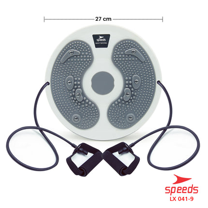 SPEEDS Magnetic Trimmer Jogging Body Plate Equipped with Waist Twisting Rope Waist Twister 041-9