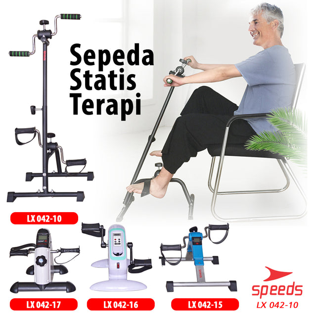 SPEEDS Pedal Exerciser Sepeda Statis Terapi Untuk Kaki dan Tangan, Stroke 042-10