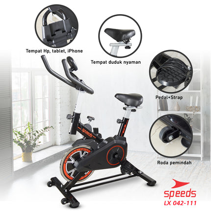SPEEDS Sepeda Olahraga Spinning Sepeda Fitness Alat Fitness Elliptical New Model 042-111
