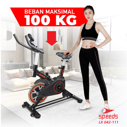 SPEEDS Sepeda Olahraga Spinning Sepeda Fitness Alat Fitness Elliptical New Model 042-111