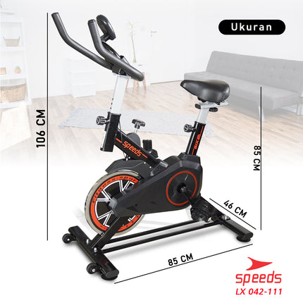 SPEEDS Sepeda Olahraga Spinning Sepeda Fitness Alat Fitness Elliptical New Model 042-111