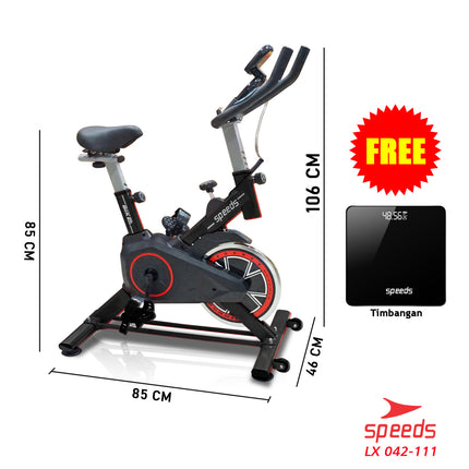 SPEEDS Sepeda Olahraga Spinning Sepeda Fitness Alat Fitness Elliptical New Model 042-111