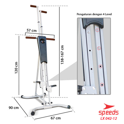 SPEEDS Vertical Climber Fitness Equipment Mountain Climbing Vertical Climbers 042-12
