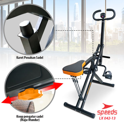 SPEEDS Power Squat Fitness Equipment Fitness Bike Power Rider Squat 042-13