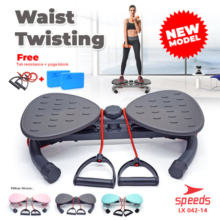 SPEEDS Waist Twisting Alat Fitness Piring Senam Pelangsing Lemak Waist Twister Outdoor Indoor 042-14