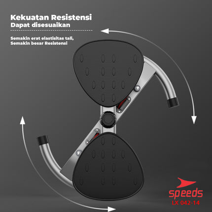 SPEEDS Waist Twisting Alat Fitness Piring Senam Pelangsing Lemak Waist Twister Outdoor Indoor 042-14