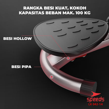 SPEEDS Waist Twisting Alat Fitness Piring Senam Pelangsing Lemak Waist Twister Outdoor Indoor 042-14