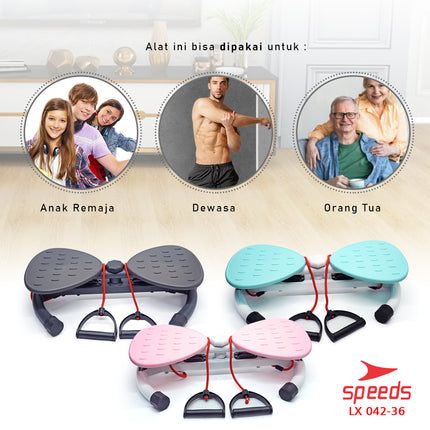 SPEEDS Waist Twisting Alat Fitness Piring Senam Pelangsing Lemak Waist Twister Outdoor Indoor 042-14