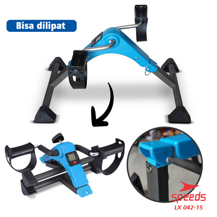 SPEEDS Portable Therapy Static Bike Mini Static Bike for Hand and Leg Stroke Therapy 042-15