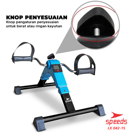 SPEEDS Portable Therapy Static Bike Mini Static Bike for Hand and Leg Stroke Therapy 042-15