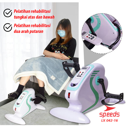 SPEEDS Sepeda Statis Terapi Sepeda Statis Mini Untuk Kaki Tangan Stroke Alat Terapi Kesehatan 042-16