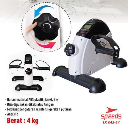 SPEEDS Mini Exercise Bike Mini Stationary Bike Health Therapy Tool 042-17