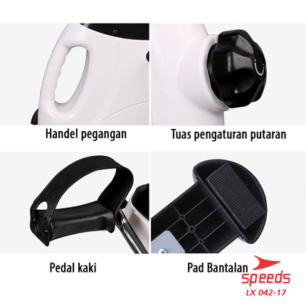 SPEEDS Mini Exercise Bike Mini Stationary Bike Health Therapy Tool 042-17