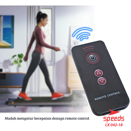 SPEEDS Treadmill Elektrik Walking Pad Treadmil Listrik Alat Olahraga Gym Fitness 042-18