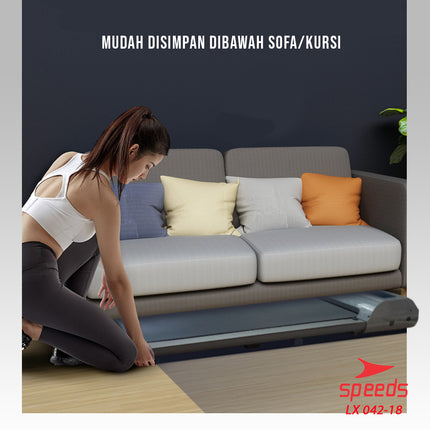 SPEEDS Treadmill Elektrik Walking Pad Treadmil Listrik Alat Olahraga Gym Fitness 042-18