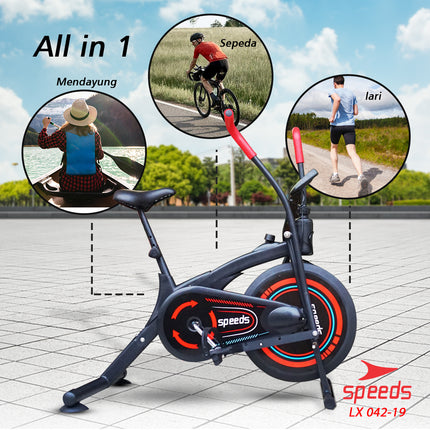 SPEEDS Platinum Stationary Bike Spinning Bike Home Fitness Bike 042-19