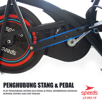 SPEEDS Platinum Stationary Bike Spinning Bike Home Fitness Bike 042-19