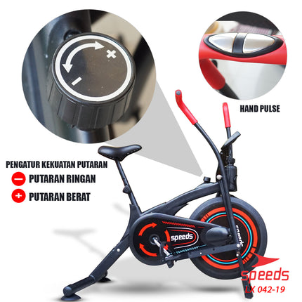 SPEEDS Platinum Stationary Bike Spinning Bike Home Fitness Bike 042-19