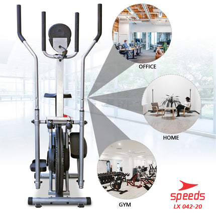 SPEEDS Sepeda Statis Orbitrack Platinum Bike Sepeda Fitness Air Bike Model Baru 042-20