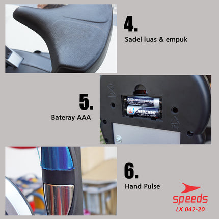 SPEEDS Sepeda Statis Orbitrack Platinum Bike Sepeda Fitness Air Bike Model Baru 042-20