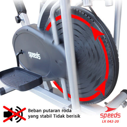 SPEEDS Sepeda Statis Orbitrack Platinum Bike Sepeda Fitness Air Bike Model Baru 042-20