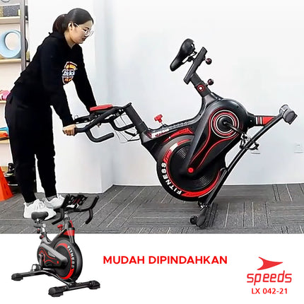 SPEEDS Stationary Bike Fitness Bike Exercise Bike Spinning Bike Home Fitness Equipment Luxury Model 042-21