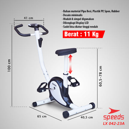 SPEEDS Spinning Bike Stationary Bike Fitness Bike Exercise Belt Bike Fitness Equipment 042-23