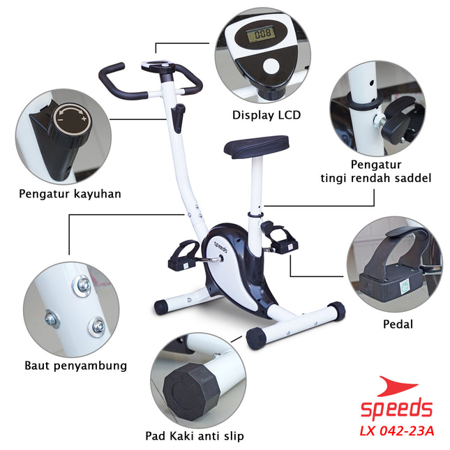 SPEEDS Spinning Bike Sepeda Statis Sepeda Fitness Excercise Belt Bike Alat Fitness 042-23