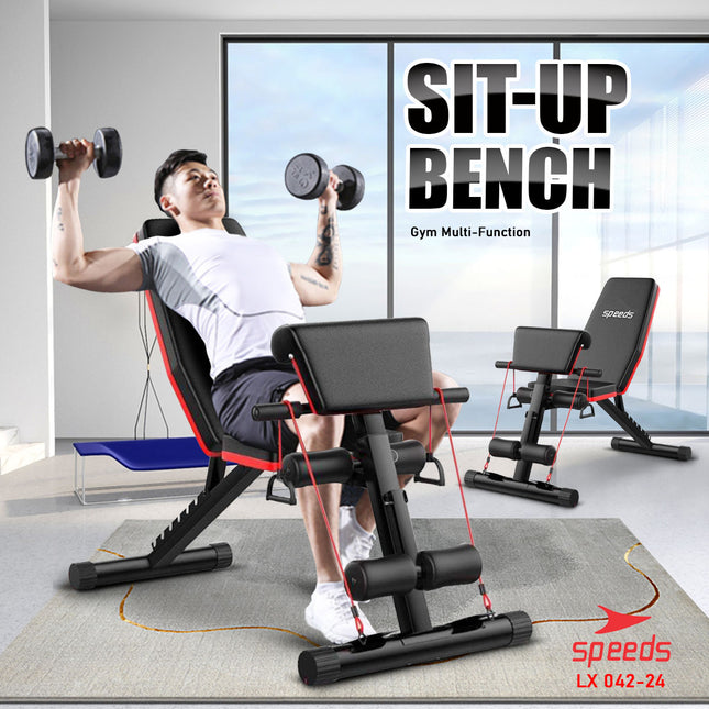 SPEEDS DUMBELL SIT UP BOARD DUMBELL Stoll BENCH Alat Fitness Kursi Gym 042-24