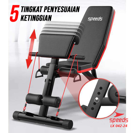 SPEEDS DUMBELL SIT UP BOARD DUMBELL Stoll BENCH Gym Fitness Equipment Chair 042-24