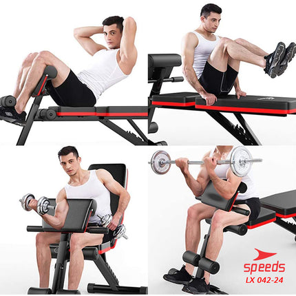 SPEEDS DUMBELL SIT UP BOARD DUMBELL Stoll BENCH Gym Fitness Equipment Chair 042-24