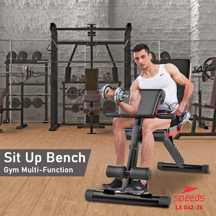 SPEEDS DUMBELL SIT UP BOARD DUMBELL Stoll BENCH Gym Fitness Equipment Chair 042-24
