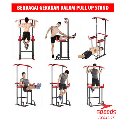 SPEEDS Pull Up Stand Chin Up Pull Up Bar Alat Fitness Untuk di Rumah Gym Di Rumah 042-25