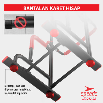 SPEEDS Pull Up Stand Chin Up Pull Up Bar Alat Fitness Untuk di Rumah Gym Di Rumah 042-25