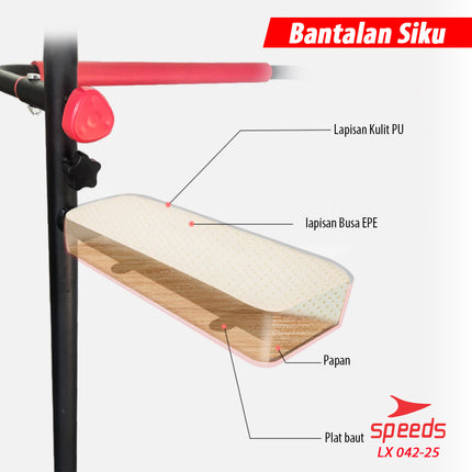 SPEEDS Pull Up Stand Chin Up Pull Up Bar Alat Fitness Untuk di Rumah Gym Di Rumah 042-25
