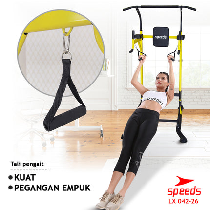 SPEEDS Power Tower Pull Up Bar Chin Up Hanging Bar Home Gym Fitness Equipment Fitness Station 042-26