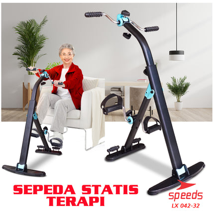 SPEEDS Pedal Exerciser Sepeda Statis Terapi Untuk Kaki dan Tangan Dual Exerciser 042-32
