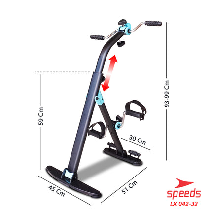 SPEEDS Pedal Exerciser Sepeda Statis Terapi Untuk Kaki dan Tangan Dual Exerciser 042-32