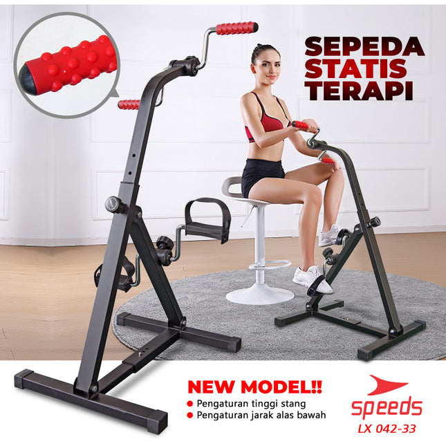 SPEEDS Pedal Exerciser Sepeda Statis Terapi Untuk Kaki dan Tangan Dual Exerciser 042-33