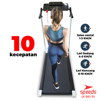 SPEEDS Treadmill Elektrik Lipat Mesin Lari Treadmil Lisrik Olahraga Rumahan 042-35