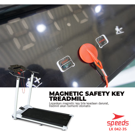 SPEEDS Treadmill Elektrik Lipat Mesin Lari Treadmil Lisrik Olahraga Rumahan 042-35