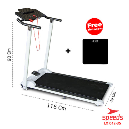 SPEEDS Treadmill Elektrik Lipat Mesin Lari Treadmil Lisrik Olahraga Rumahan 042-35