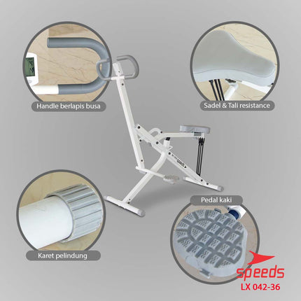 SPEEDS Power Squat Fitness Equipment Exercise Bike Power Rider Squat Sports Equipment 042-36