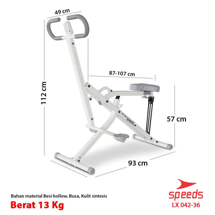 SPEEDS Power Squat Fitness Equipment Exercise Bike Power Rider Squat Sports Equipment 042-36