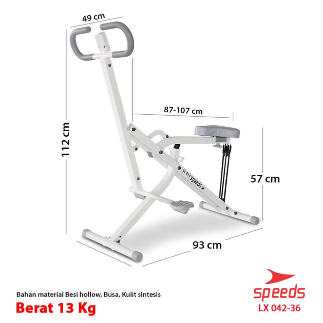 SPEEDS Power Squat Alat Fitness Sepeda Fitness Alat Fitness Power Rider Squat Sports Equipment 042-36