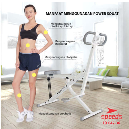 SPEEDS Power Squat Fitness Equipment Exercise Bike Power Rider Squat Sports Equipment 042-36